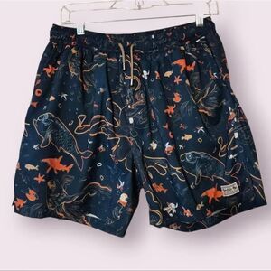 Baja Llama Neptune Stretch Swim Shorts With Zippered Pockets Mens XXL